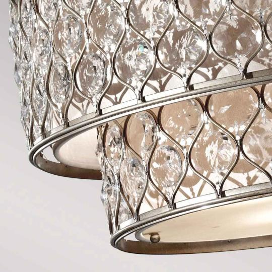 luxus kruhovy elegantny antikovany striebor kristal velkorozmerny luster lampa kristalova lampa mediteranny predsien klasicky obyvacka spalna nizky strop.jpg